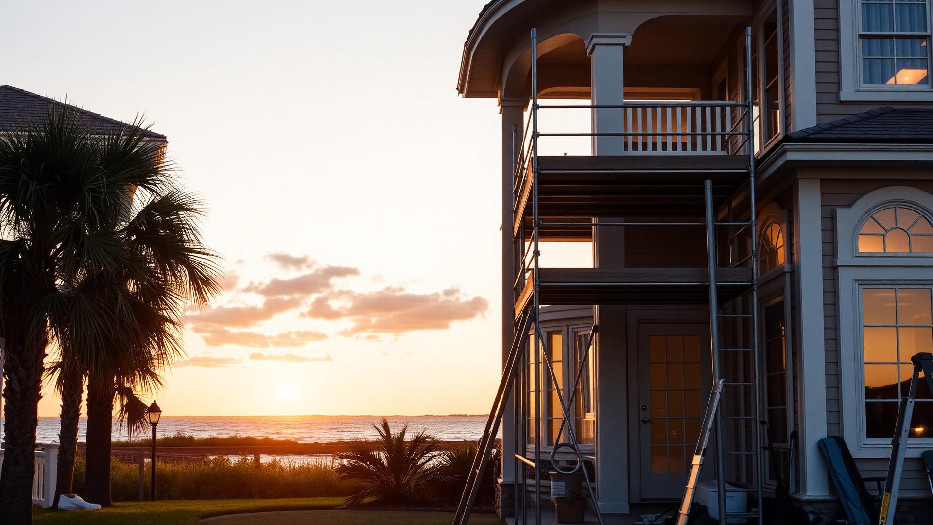 A signed escrow holdback agreement on a warm wooden desk